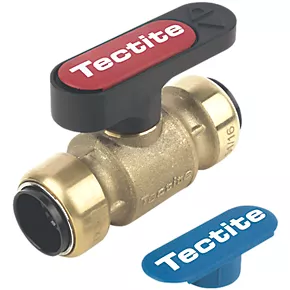 Tectite Sprint Lever Ball Valve Brass 22mm 1 Tectite Sprint Lever Ball Valve Brass 22mm