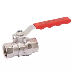 Pegler Lever Ball Valve Red 1/2" 1 Pegler Lever Ball Valve Red 1/2"