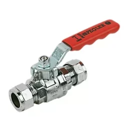 Pegler Ball Valve Red 15mm