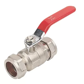 Lever Ball Valve Red 22mm 1 Lever Ball Valve Red 22mm