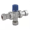 Reliance Valves HEAT112010 Easifit 2-in-1 Thermostatic Mixing Valve 15mm