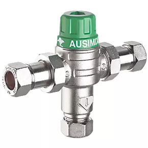 Reliance Valves HEAT110755 Ausimix 2-in-1 Thermostatic Mixing Valve 22mm 1 Reliance Valves HEAT110755 Ausimix 2-in-1 Thermostatic Mixing Valve 22mm