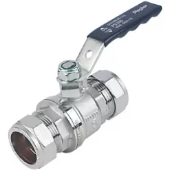 Pegler Lever Ball Valve Blue 28mm