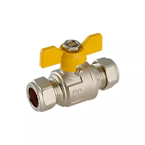 Tesla Tee Ball Valve Yellow 15mm 1 Tesla Tee Ball Valve Yellow 15mm
