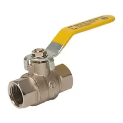 Tesla Lever Ball Valve Yellow 1/2"