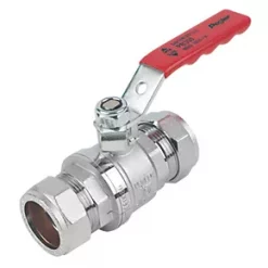 Pegler PB300 Lever Ball Valve Red 28mm