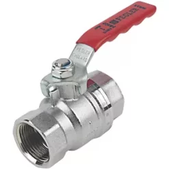 Pegler Lever Ball Valve Red 1"